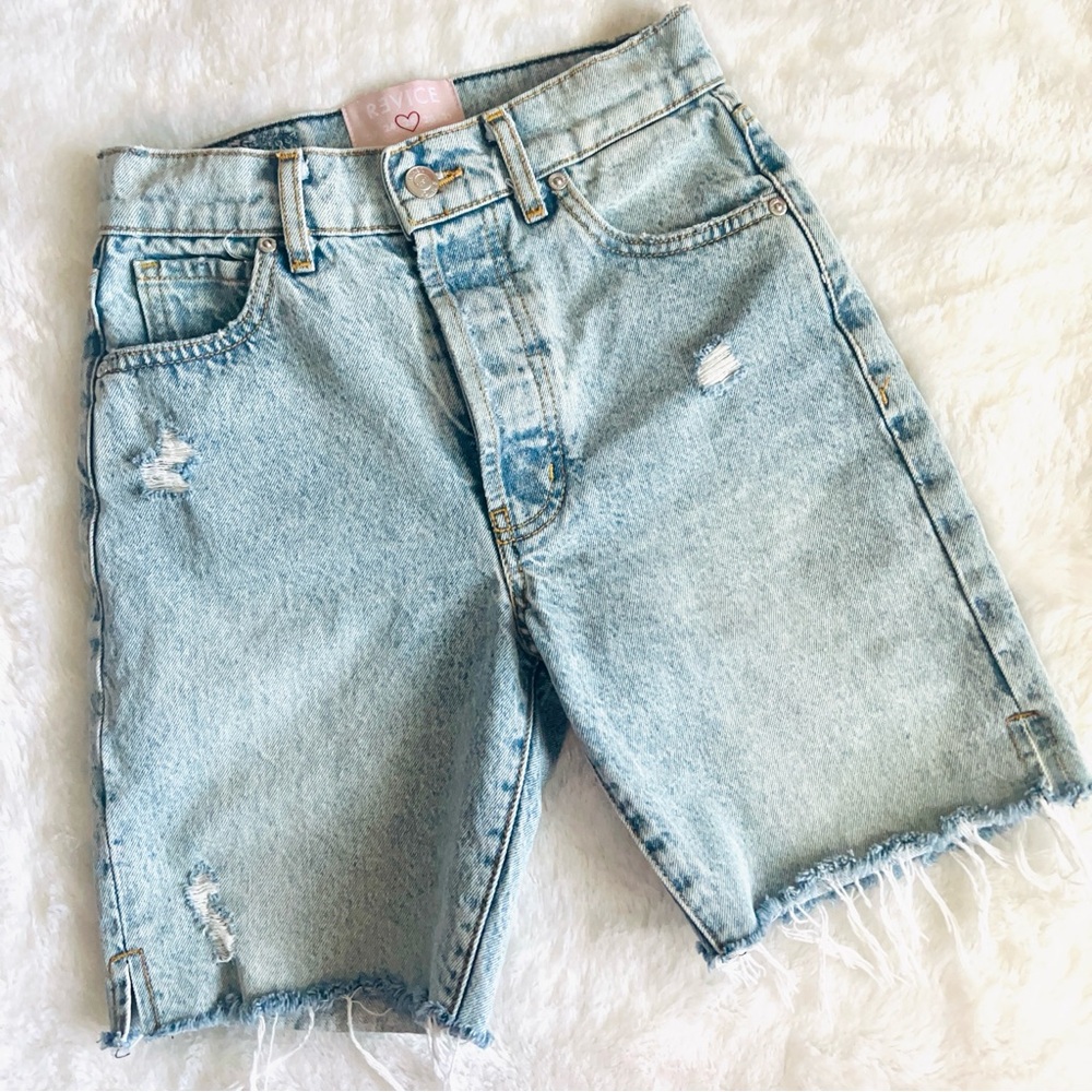 revice denim dad shorts